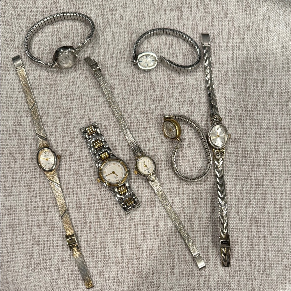 Silver and Gold Watch Set